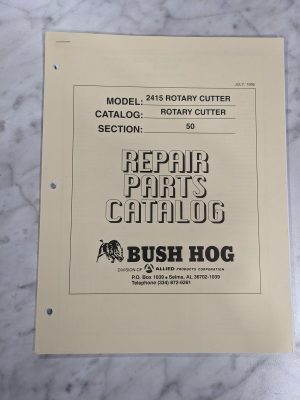 Bush Hog Illustrated Repair Parts List Catalog Manual Rotary Cutter 2415 1995