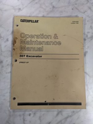 Caterpillar Cat Operator Owner Guide Maintenance Manual 307 Excavator Crawler