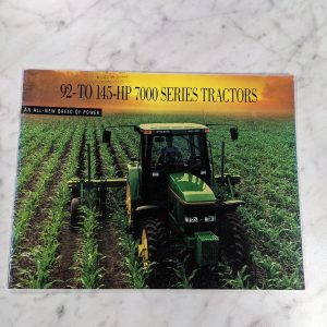 1993 John Deere 92-145 7000 Series Tractors Brochure Sales Literature 31 Pages