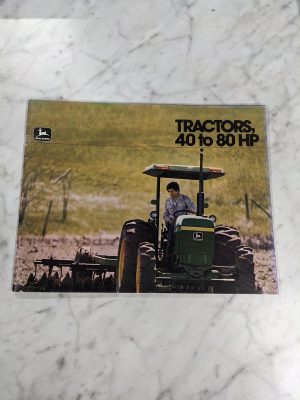 1980 John Deere 40-80 Hp Series Tractors Brochure Sales Literature 2000 Series