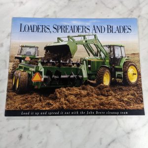 John Deere 720 620 540 520 Loaders Spreaders & Blades Brochure Literature Sales