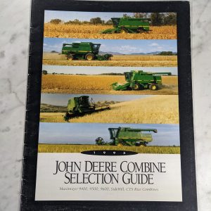 1993 John Deere Combine Selection Guide Sales Brochure Literature 9400 9600 Cts