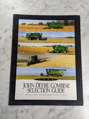 1993 John Deere Combine Selection Guide Sales Brochure Literature 9400 9600 Cts