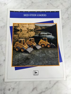 1991 John Deere Skid Steer Loaders Sales Brochure Literature Specifications