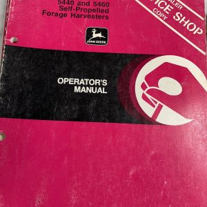 John Deere Jd Operator'S Manual 5440 5460 Forage Harvesters Om-E63867