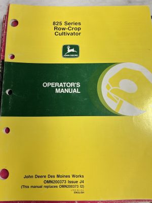 John Deere Jd Operator'S Manual 825 Series Crop Cultivator Omn200373