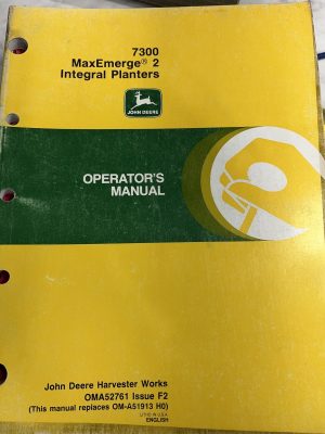 John Deere Jd Operator'S Manual 7300 Maxemerge 2 Integral Planters Oma52761