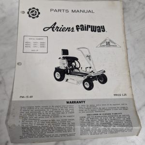 Ariens Parts List Book Manual Catalog Fairway Pm-15-69 12970 12971 12972