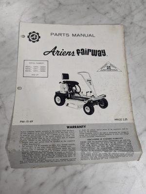 Ariens Parts List Book Manual Catalog Fairway Pm-15-69 12970 12971 12972