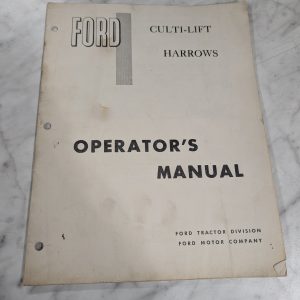 Ford Tractor Operator'S Service Manual Culti-Lift Harrows Se3284-1-70