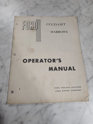 Ford Tractor Operator'S Service Manual Culti-Lift Harrows Se3284-1-70