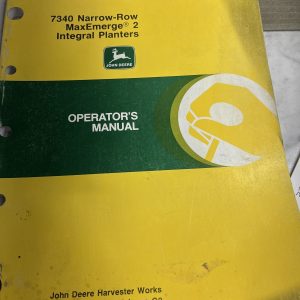 John Deere Jd Operator'S Manual 7340 Maxemerge 2 Planters Harvester Oma52759