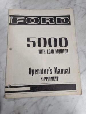Ford Operator'S Service Manual Supplement 5000 With Load Monitor Se-3225-As2