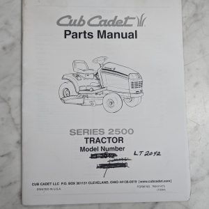 Cub Cadet Parts List Book Manual Catalog Series 2500 Tractor Lt 2042 2004
