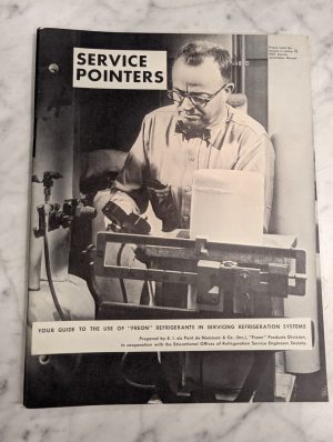 Du Pont Service Pointers Freon Refrigeration Systems Guide Handbook Manual 1960