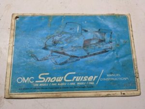 Omc Snowcruiser Owners Manual 1966 C-1560 2060 2065 Canada Fr 404278