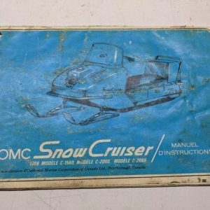 Omc Snowcruiser Owners Manual 1966 C-1560 2060 2065 Canada Fr 404278