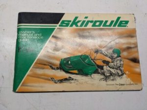 Coleman Skiroule Owners Manual Maintenance Guide Rt-440 Fr Snowmobile 1970'S