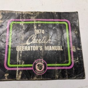 1974 Cheetah Operators Manual Arctic Cat Owners Book Snowmobile 2254-020