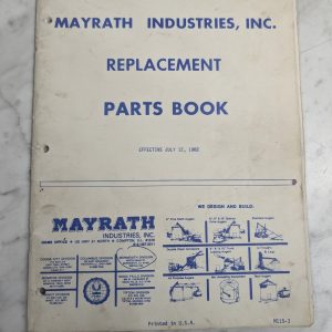 Mayrath Replacement Service Parts List Book Manual Catalog 1982 M115-3