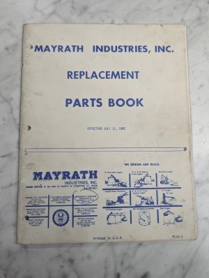Mayrath Replacement Service Parts List Book Manual Catalog 1982 M115-3
