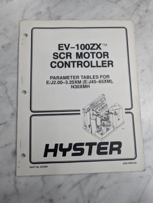 Hyster Parameter Tables Ev-100Zx Scr Motor Controller E45-65Xm J45-65Xm N30Xmh