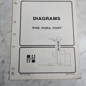 Hyster Electrical & Hydraulic Diagrams R30E R30Ea R30Ef Forklift 897358 Manual
