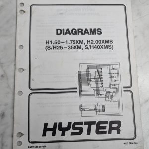 Hyster Electrical & Hydraulic Diagrams S25-35Xm H25-35Xm H40Xms S40Xms 897558