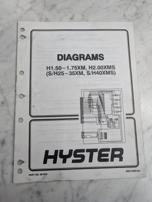 Hyster Electrical & Hydraulic Diagrams S25-35Xm H25-35Xm H40Xms S40Xms 897558