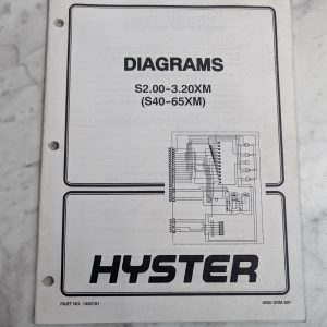Hyster Electrical Hydraulic Diagrams S40-65Xm 1483161 S2.0-3.20 Forklift Manual