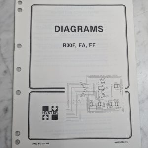 Hyster Electrical & Hydraulic Diagrams R30F R30Ff R30Fa Forklift 897439 Manual