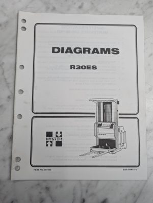 Hyster Electrical & Hydraulic Diagrams R30Es Forklift 897440 Manual