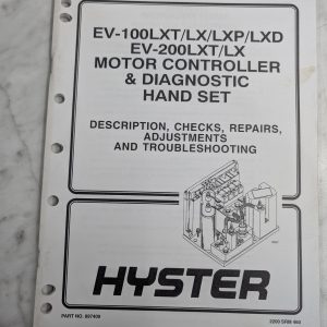 Hyster Service Repair Manual Ev-100 Lxt Lxp Lxd Ev-200 Motor Controller Forklift