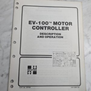 Hyster Forklift Operator'S Manual Ev-100 Motor Controller 897069