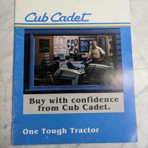 Buy With Confidence From Cub Cadet One Tough Tractor Dealer Literature Brochure