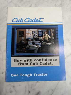 Buy With Confidence From Cub Cadet One Tough Tractor Dealer Literature Brochure