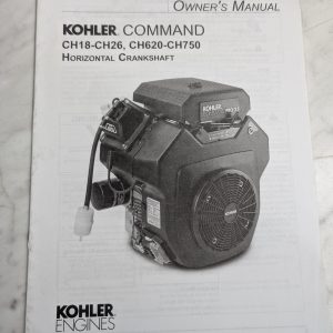 Kohler Engine Command 11-16 Hp Owner'S Operator'S Manual Ch18-Ch26 Ch620-Ch750