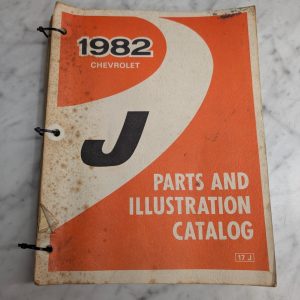 1982 Chevrolet J Body Service Parts List Illustration Catalog Manual Cavalier