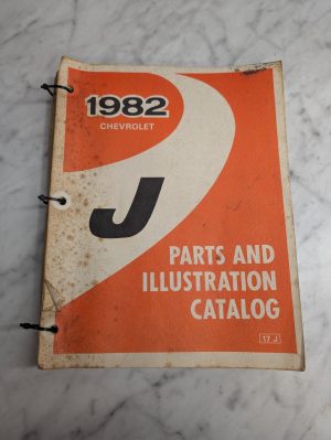 1982 Chevrolet J Body Service Parts List Illustration Catalog Manual Cavalier