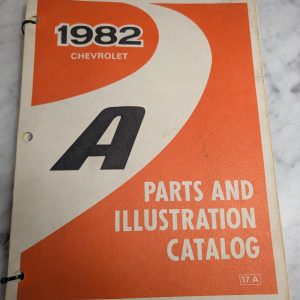 1982 Chevy A Body Celebrity Service Parts List Illustrations Catalog Manual