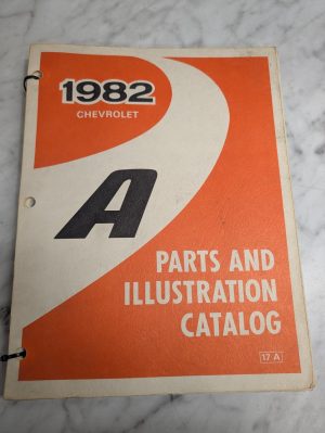 1982 Chevy A Body Celebrity Service Parts List Illustrations Catalog Manual