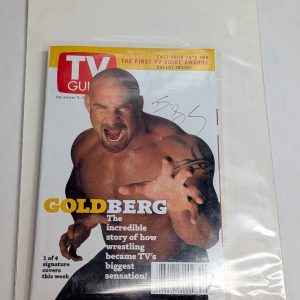 Wcw Wwe Wwf Wrestling Goldberg Tv Guide 1998 Magazine Nice