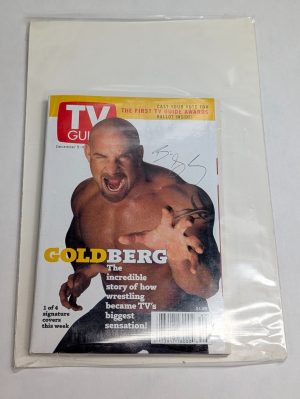 Wcw Wwe Wwf Wrestling Goldberg Tv Guide 1998 Magazine Nice