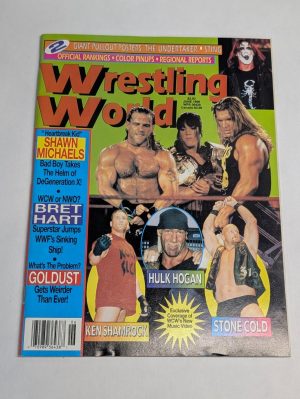 Wrestling World Magazine June 1998 Undertaker * Sting Poster Wcw Wwe Wwf