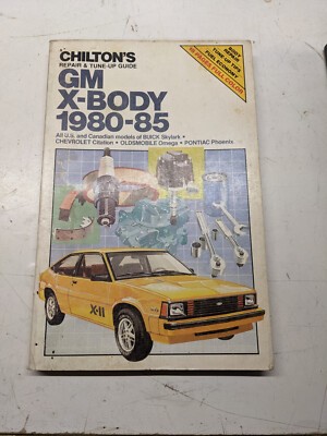 Chilton Repair & Tune Up Guide Manual Gm X-Body 1980-85 Buick Chevrolet Olds