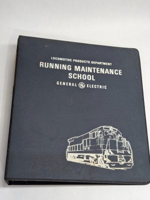 Empty 3-Ring Binder Locomotive Products Department Running Maintenance School Ge