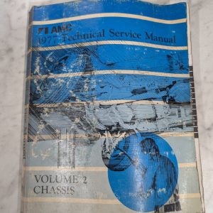 1977 Amc Technical Service Manual Volume 2 Ii Chassis Shop Repair Book