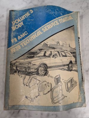 1977 Amc Technical Service Manual Volume 3 Iii Body Shop Repair Book~
