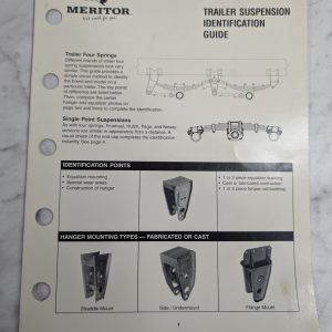 Meritor Truck Trailer Suspension Identification Guide Manual Tp-2092