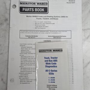Meritor Wabco Parts List Book Manual Pb-96132 Abs Truck Trailer Bus Brake
